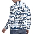 thumbnail image 6 of Uemuo Palm Tree Pattern Men's Hoodie - Casual Pullover Hoodie with Kangaroo Pocket, Stylish Hooded Sweatshirt for Everyday Wear-XX-Large, 6 of 7