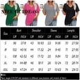 thumbnail image 2 of bbyeadc Women's Black Tshirts V Neck Short Sleeve Casual Tops Loose Fit Basic Tees with Chest Pocket (Turquoise, S), 2 of 4