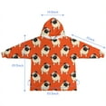 thumbnail image 7 of Pug Dog Blanket Hoodies for Kids 6-13YR Oversize Wearable Blanket Hoodies for Boys Girls Teens, 7 of 7