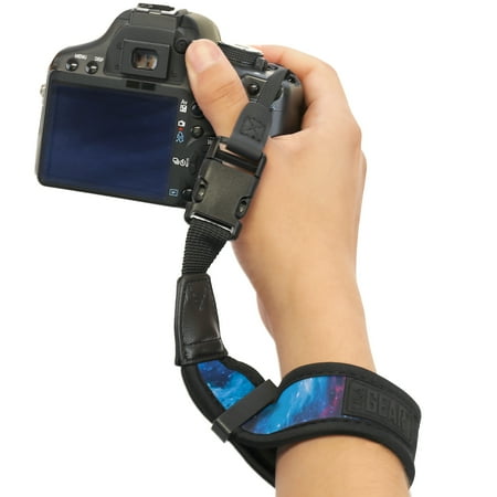 USA GEAR Digital Camera Wrist Strap with Padded Neoprene Design and Quick Release Buckle System