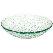 Decolav Artistic White Art Glass Vessel Sink Bathroom Vanity Bowl 1070-WH
