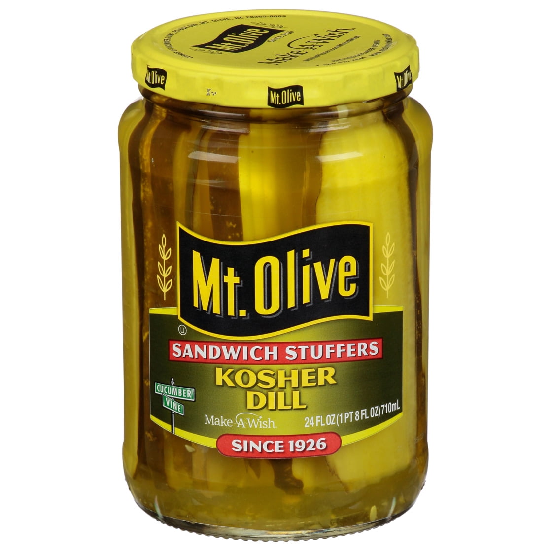 Mt. Olive Sandwich Stuffers Kosher Dill Pickles - 24 fl oz jar