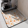 thumbnail image 2 of Autumn Floral Leaf Orange Drying Mat Heat Resistant Coffee Mat Collapsible Kitchen Drying Mat for Shop Countertops 18x24 Inches, 2 of 7