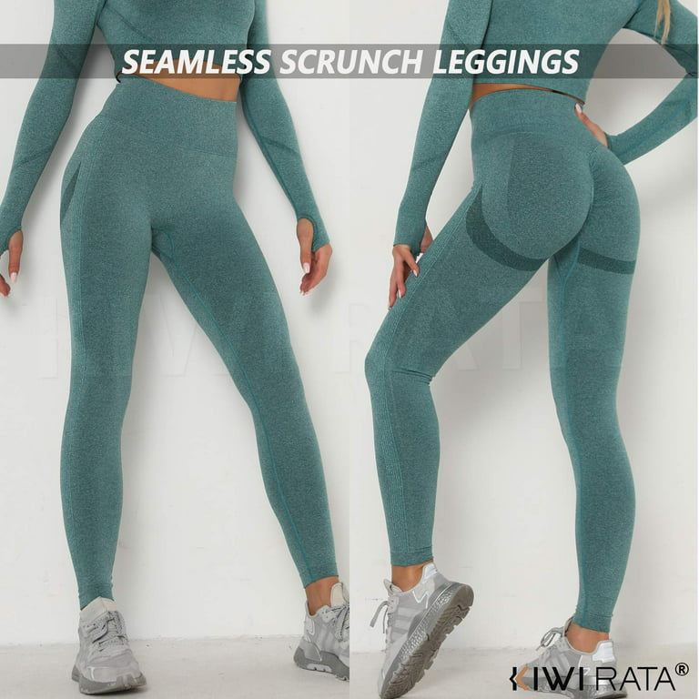 KIWI RATA Women High Waist Leggings Tummy Control Yoga Pants Butt Lift  Squat Proof Active Workout Tights