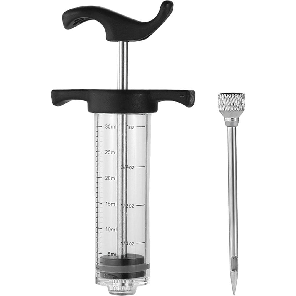 1 Set of Meat Injector Stainless Steel Turkey Injector Marinade