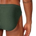 thumbnail image 5 of SKINY Slips para hombre, pack de 2 – slip brasileño, algodón stretch, single jersey Verde oliva/Blanco XL (X-Large), 5 of 5