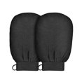 thumbnail image 1 of Guantes exfoliantes, 2 piezas, exfoliante de spa para baño, ducha, guante exfoliante, exfoliante corporal, color negro, 1 of 6