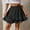 Black, variant on Fesfesfes Women Skirt Solid Color Dress High Waist Ruffles Irregular Wrinkles Design Skirt Clothes Sale