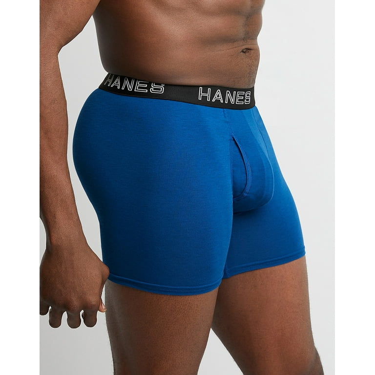 Hanes Men's Boxer Briefs, Comfort Flex Fit Ultra Lightweight Mesh  Underwear, 4-Pack
