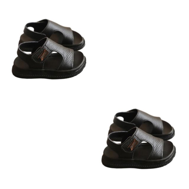 Maytalsory Comfortable For Boys To Children Sandals Style Breathable Easy To black 25 2Set