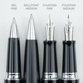 thumbnail image 3 of Pilot Metropolitan Fountain Pen, Black Gloss Barrel, Medium Nib, Black Ink, 3 of 6