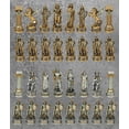 thumbnail image 3 of Veronese Design Greek and Roman God 32 Pieces Chess Set Resin Statue Hand Painted Figurine, 3 of 10