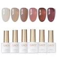 thumbnail image 1 of Set de esmaltes de uñas en gel GAOY Jelly Brown White, 6 colores, 7,3 ml, 1 of 6