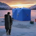 thumbnail image 3 of Large Pop-Up Ice Fishing Tent for 6-8 People, Ice Fishing Shelter with Triple-Layer Insulation Spacious & Functional Interior, Blue, 3 of 7