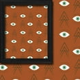 thumbnail image 2 of 3S Brother's Home Décor Curtains BOHO Design Set of 2 Panels Velvet Look Hanging Back Tap and Rod Pocket Décor Nursery Room Bedroom Kitchen Window - Made in Turkey 38Brick (52"Wx63"L), 2 of 6