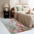 thumbnail image 3 of Floral Rugs for Living Room - Floral Rug & Home Decor, Pink Flower Rugs for Entryway, Washable Rugs, 2x3 Area Rug, Non Slip Soft Low Pile Indoor Door Mat, Girls Spring Carpet & Room Decorations, 3 of 7