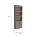 thumbnail image 4 of Miekor Furniture Simma Bookcase, Metal Hardware, Three Shelves, Double Door Cabinet -Light Gray 14126, 4 of 7