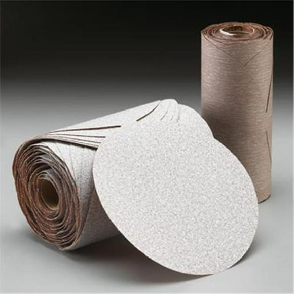 Norton A275 Disque Abrasif Sans Fil pour Papier Adalox, Support en Fibre, Adhésif Sensible à la Pression, Oxyde d'Aluminium, Diamètre 5 Pouces, Grain 400 (Rouleau de 100)
