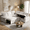 Beige, variant on 79" L-Shaped Sectional Sleeper Sofa Bed,Black Chenille Pull Out Couch Bed 5 Seat with Reversible Storage Chaise,USB Ports,Tool-Free Assembly