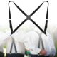 thumbnail image 3 of Tirantes para hombre y mujer, con forma de X, para eventos formales, coros y graduaciones. Negro, 3 of 9