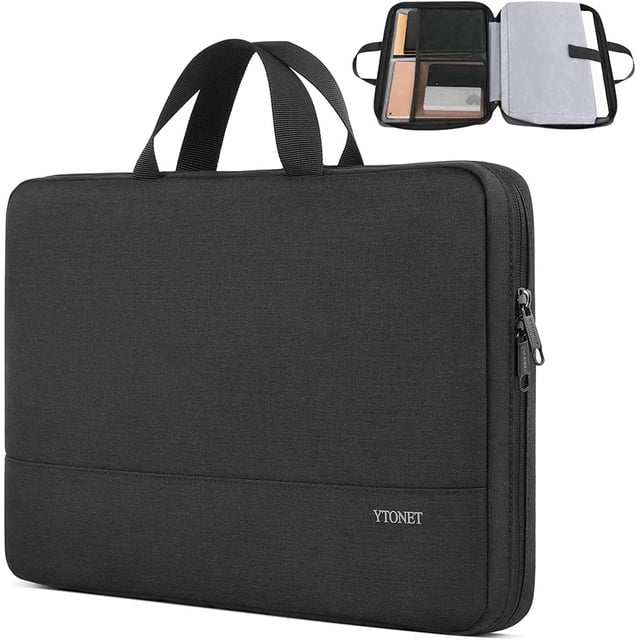 Funda para portátil Ytonet de 17,3 pulgadas, resistente al agua, negra