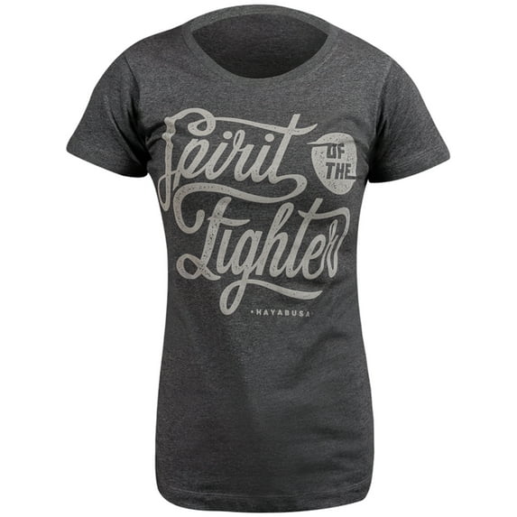 Hayabusa Women's Classic Spirit of the Fighter T-Shirt - Large - Gray