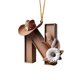 thumbnail image 2 of CaiYueKe Alphabet Christmas Ornaments, 26 Pc Set DIY Christmas Tree Letters, Acrylic Letter Pendants with Santa Hat Design, Xmas Decor for Tree Home Holiday Decorations, Acrylic Letters, 2 of 7