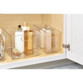 thumbnail image 4 of iDesign Plastic Storage Bins with Handles - Set of 8 - Clear - Made in USA, 4 of 8