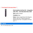 thumbnail image 2 of Direct Ignition Coil Boot Kit - Compatible with 1994 - 1997 Mercedes-Benz C280 1995 1996, 2 of 2
