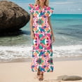 thumbnail image 1 of WILLBEST Vestido De Verano Vestido Casual De Mujer Para Uso Diario Vacaciones Y Ocio Diseño Fluido Con Patrón Estampado Ideal Para Primavera Verano Y Otoño, 1 of 3