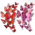 thumbnail image 2 of Promotion Clearance 12Pcs/set Artificial PVC 3D Butterfly Multicolor Butterflies Wall Stickers Art Decals Decor for Home Fridge Party Kid Bedroom, 2 of 4