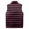 thumbnail image 3 of WELOIJEVBE Puffer vest Mens Lightweight Insulated Vest Stand Collar Sleeveless Jacket Warm Down Outerwear for Work Travel Mens Puffer Vest, 3 of 4