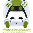 thumbnail image 3 of eXtremeRate Black Rubberized Grip Remap Kit Upgrade Board White Back Shell 4 Buttons for PS5 Controller BDM 010/020, 3 of 7