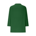 thumbnail image 5 of Summer Akafmk 3/4 Sleeve Shirts for Women,Summer Womens Button Up Tunic Tops,Fashion Top Tees Casual V-Neck Buttons Solid Loose T-Shirt Blouses Shirts, 5 of 5