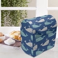 thumbnail image 3 of Whale Stand Mixer Cover, Bicolor Whales in the Sea in Cartoon Drawing Style Underwater Wildlife, Kitchen Appliance Organizer Bag Cover with Pockets, 5 Quarts, Navy Blue Aqua Beige, by Ambesonne, 3 of 4