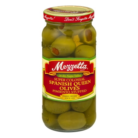 (2 Pack) MEZZETTA SPANISH COLOSSAL QUEEN OLIVES WITH
