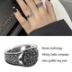 thumbnail image 5 of Minnieouse Anillo Graffiti vikingo Retro ligero anillos de dedo aleación impermeable joyería hombres regalo cumpleaños Festival aniversario Ropa, zapatos y accesorios Miscelánea 12 tamaño Minnieouse AP016440-06, 5 of 6