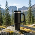 thumbnail image 3 of Ozark Trail 30 oz Stainless Steel Insulated Tumbler with Handle, Rich Black, 3 of 10