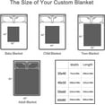 thumbnail image 5 of AISENIN Custom Blanket Family Picture Personalized Family Blanket Adults Customize Blanket Birthday Christmas Gift Customizable for Dad Mom Nana Kids Dogs Friends, 5 of 5
