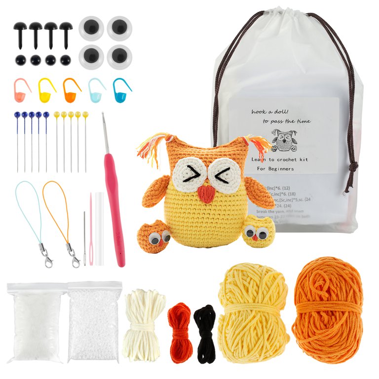 LMDZ Crochet Kit for Beginners Crochet Starter Kit Owl Crocheting