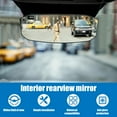 thumbnail image 4 of Retrok Rear View Mirror Clear Interior Rearview Mirror Adjustable Auto Safety Rearview Mirror Anti-Glare Wide Angle Convex Rear View Mirror Reduce Blind Spots for Most Cars SUVs Trucks, 4 of 11