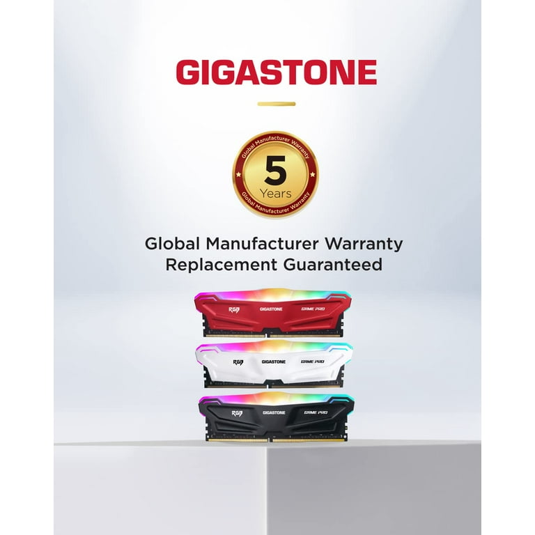 Gigastone 16GB DDR4 RAM Set for Gaming PC, UDIMM 3200MHz