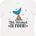 thumbnail image 4 of Inktastic 4th Birthday Mermaid Tail Girls Girls Toddler T-Shirt, 4 of 5