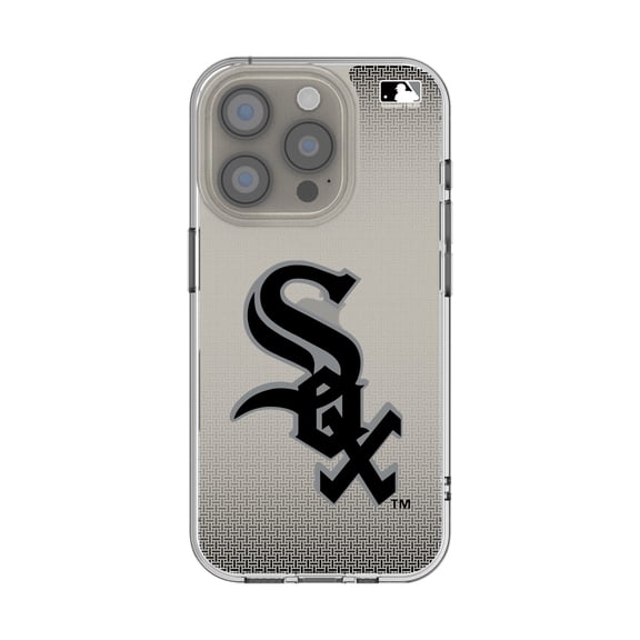Chicago White Sox Linen Logo iPhone Clear Case