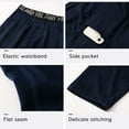 thumbnail image 2 of TFixol Pantalones deportivos para hombre, forro polar, cálido, ajustado, elástico, absorbe la humedad, bolsillo para correr, 2 of 8
