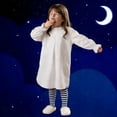 thumbnail image 5 of Tfken Toddler Boys Soft Pajamas Robe Comfy Sleepwear Nightwear Long Comfortable Pajamas Robe Fashion Casual Bathrobe Homewear Party Cute Loungewear Outfit Size 110 White, 5 of 9