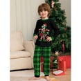 thumbnail image 6 of Hotiary Dinosaur or Deer Head or Letter Print Christmas Family Pajamas Set Long Sleeve and Slim-Leg Long Pants Outfit, 6 of 13