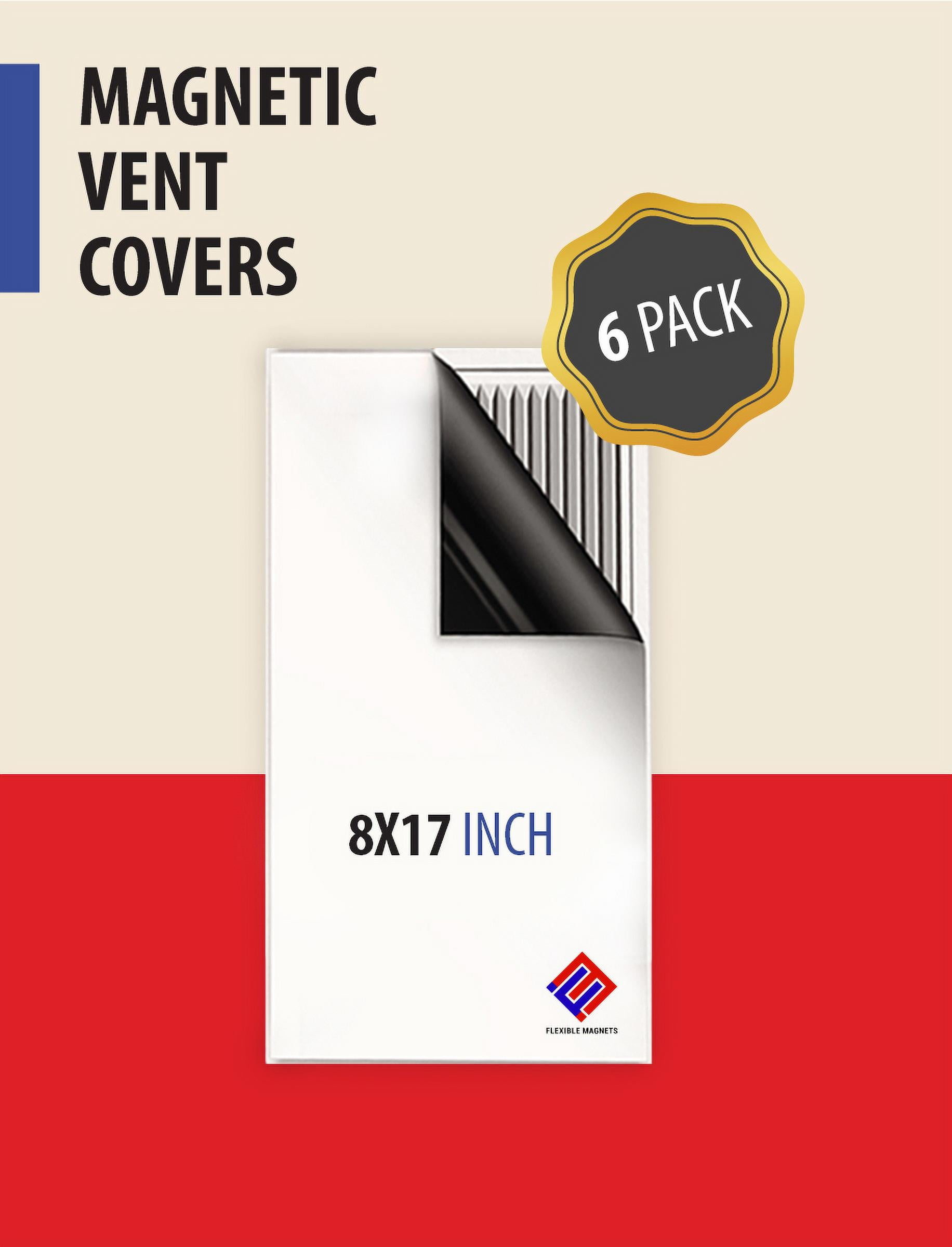 Magnetic Vent Cover. Perfect for HVAC in RV or Home - 8' x 17' (6 Pack)