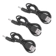 thumbnail image 1 of USB Power Cord, 3.5x1.35mm Jack 3pcs Wide Compatibility Double PVC Layer Charging Cable  For Phone, 1 of 8