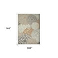 thumbnail image 2 of HomeRoots 9' X 12' Natural Floral Non Skid Indoor Outdoor Area Rug, 2 of 5